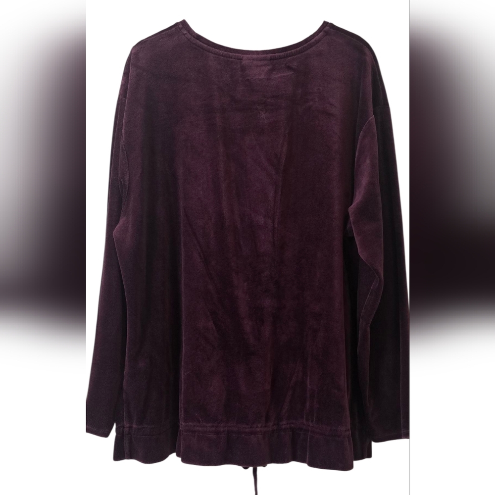 J. Jill Pure Jill Longsleeve Velour Women's Top Size 2X